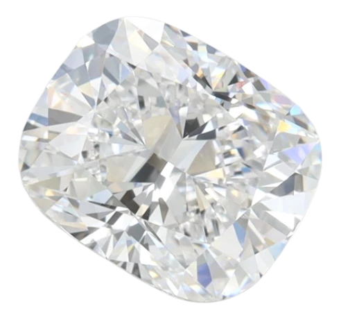 2.01 Carat D VVS1 Elongated Cushion Lab Diamond For Sale