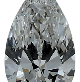 0.71 Carat F VVS2 Pear Lab Diamond For Sale