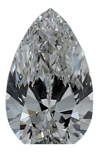 0.71 Carat F VVS2 Pear Lab Diamond For Sale