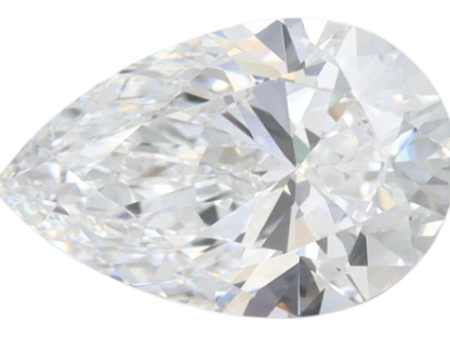 2.04 Carat D VVS1 Pear Lab Diamond on Sale