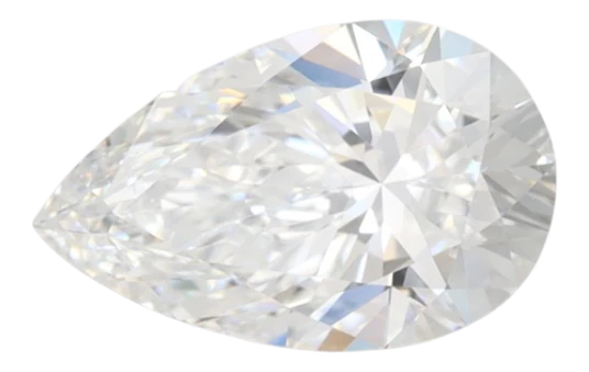 1.58 Carat D VVS1 Pear Lab Diamond Fashion