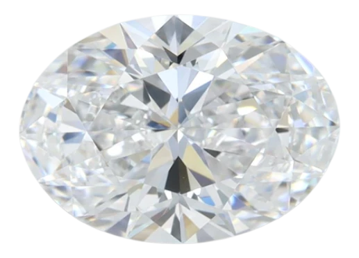 2.01 Carat D VVS1 Oval Lab Diamond For Sale