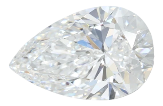 1.61 Carat D VVS1 Pear Lab Diamond Fashion