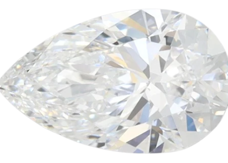 1.15 Carat D VVS2 Pear Lab Diamond For Sale