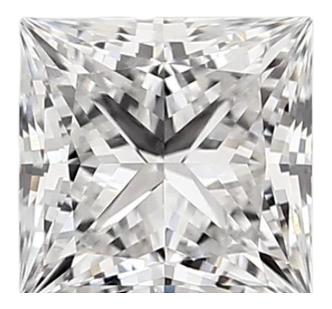 1.24 Carat E VVS1 Princess Lab Diamond For Sale