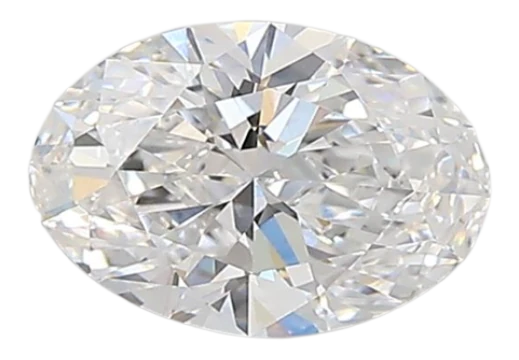 0.74 Carat D VVS1 Oval Lab Diamond Discount