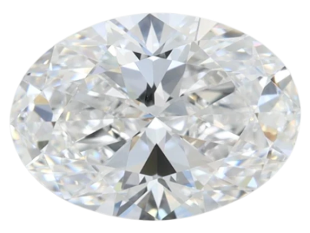 2.01 Carat D VVS1 Oval Lab Diamond Discount