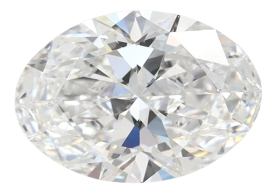 1.58 Carat D VVS1 Oval Lab Diamond For Discount