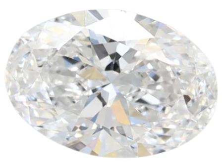 1.56 Carat D VVS1 Oval Lab Diamond Online Hot Sale