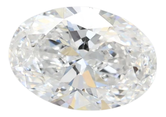 1.56 Carat D VVS1 Oval Lab Diamond Online Hot Sale