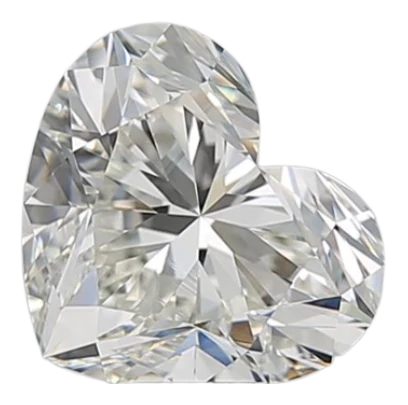 1.55 Carat J VVS2 Heart Natural Diamond For Discount