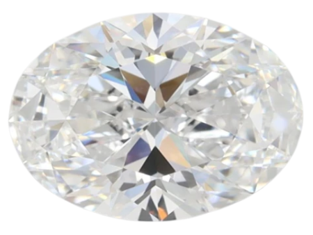 2.0 Carat E IF Oval Lab Diamond on Sale