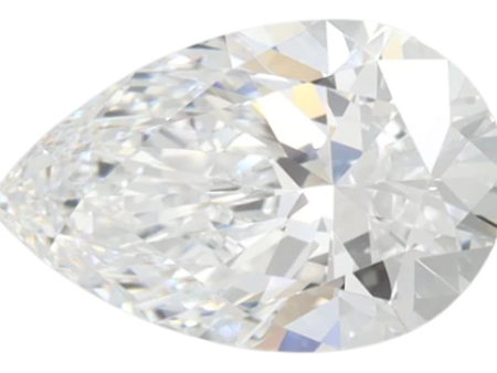 1.51 Carat D VVS1 Pear Lab Diamond For Sale