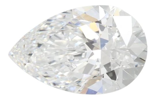 1.51 Carat D VVS1 Pear Lab Diamond For Sale