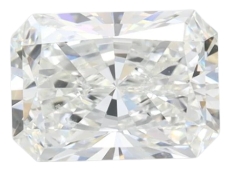 1.58 Carat G VVS1 Radiant Lab Diamond For Sale