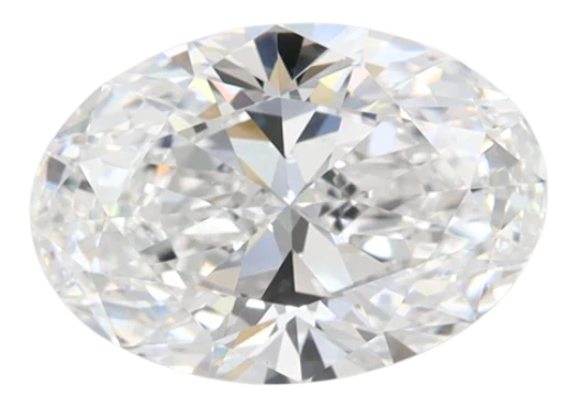 1.52 Carat D VVS1 Oval Lab Diamond For Sale