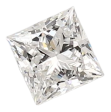 0.96 Carat E VVS1 Princess Lab Diamond For Sale