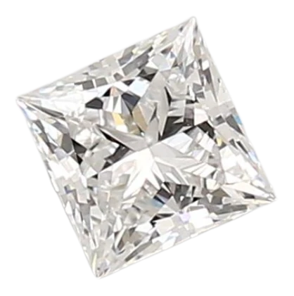 0.96 Carat E VVS1 Princess Lab Diamond For Sale