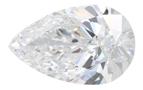 1.71 Carat D VVS1 Pear Lab Diamond Online Hot Sale