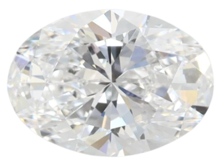 1.58 Carat D IF Oval Lab Diamond For Sale