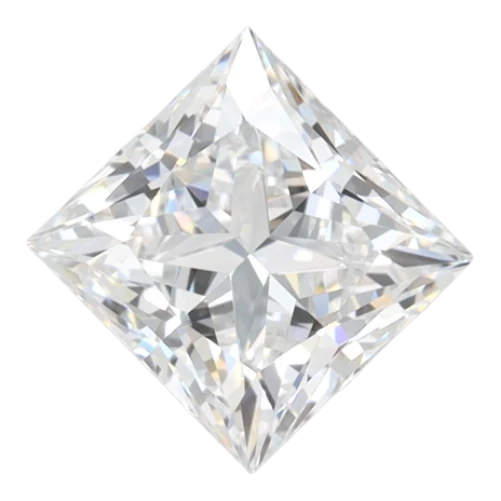 1.25 Carat D VVS1 Princess Lab Diamond For Sale