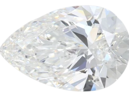 1.61 Carat E VVS1 Pear Lab Diamond For Discount