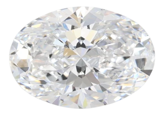 1.61 Carat D VVS1 Oval Lab Diamond on Sale