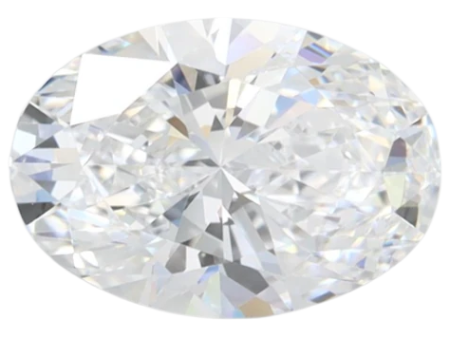 1.56 Carat D VVS1 Oval Lab Diamond Online Sale