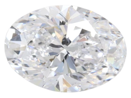 1.57 Carat D VVS1 Oval Lab Diamond For Cheap