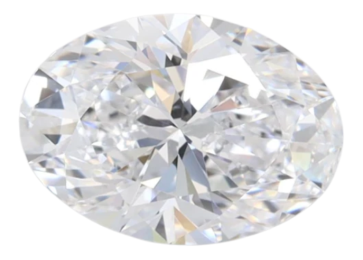 1.57 Carat D VVS1 Oval Lab Diamond For Cheap