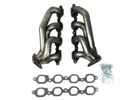 JBA Shorty Headers Chevy	Silverado 5.3L 6.2L V8 (19-23) CARB Smog Legal 1 5 8   - Silver Ceramic or Raw Finish on Sale