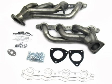 JBA Shorty Headers GMC Sierra 6.0L (99-01) CARB Smog Legal 1 5 8   - Silver Ceramic or Raw Finish Sale