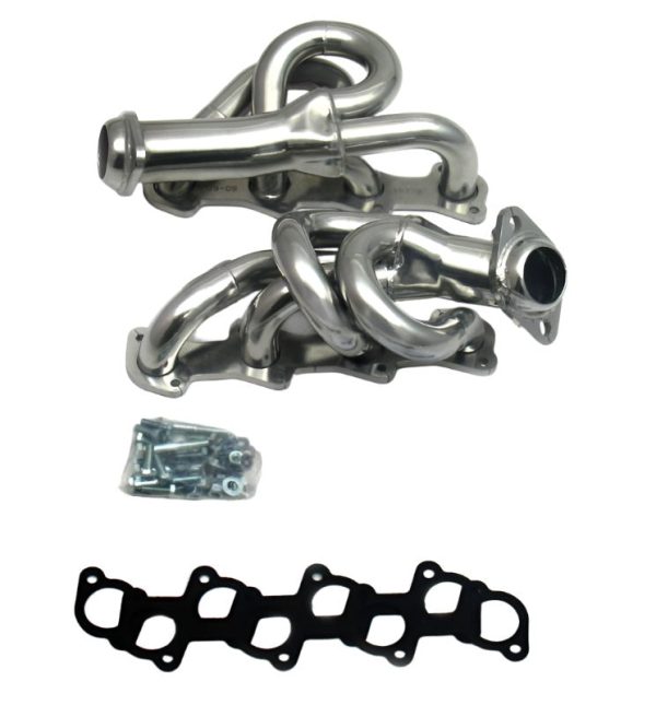 JBA Shorty Headers Ford F150 4.6L V8 (97-03) CARB Smog Legal 1 1 2  - Silver Ceramic or Raw Finish Online Sale