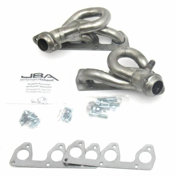 JBA Shorty Headers Ford Ranger V6 3.0L (98-01) CARB Smog Legal 1 1 2  Stainless Steel  - 1647S Online