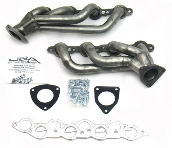 JBA Shorty Headers Chevy	Silverado 6.0L V8 (03, 06, 15-20) CARB Smog Legal 1 5 8  - Stainless or Titanium Cheap