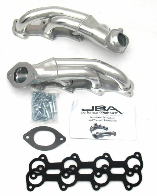 JBA Shorty Headers Ford Mustang SN95 4.6L 2V (99-04) CARB Smog Legal 1 5 8  Stainless - Raw or Silver Ceramic Coating Online now