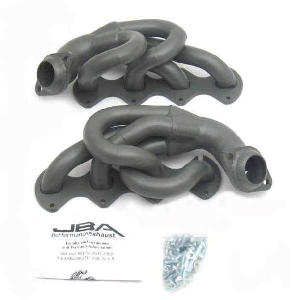 JBA Shorty Headers Ford Mustang S197 4.6L V8 3V GT (05-10) CARB Smog Legal 1 1 2  - Stainless or Titanium Discount