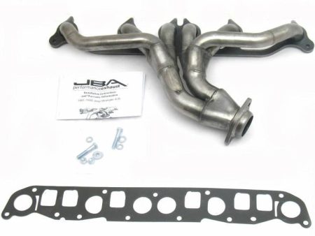 JBA Shorty Headers Jeep Wrangler YJ   TJ L6 4.0L (1991-1999) CARB Smog Legal 1 1 2  - Stainless or Titanium on Sale