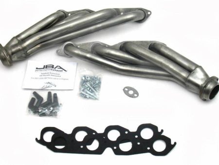 JBA Shorty Headers Chevy Silverado 8.1L V8 (01-03) CARB Smog Legal  1 3 4   - Silver Ceramic or Raw Finish Hot on Sale