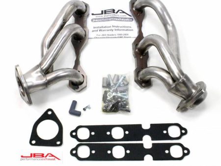 JBA Shorty Headers GMC Sierra 4.3L V6 (03-13) CARB Smog Legal 1 5 8  - Stainless or Titanium For Sale