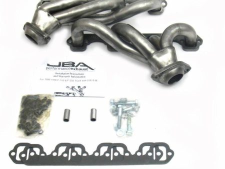 JBA Shorty Headers Ford F250   F350 5.0L V8 (87-95) CARB Smog Legal 1 1 2  Stainless - Raw or Silver Ceramic Coating For Cheap