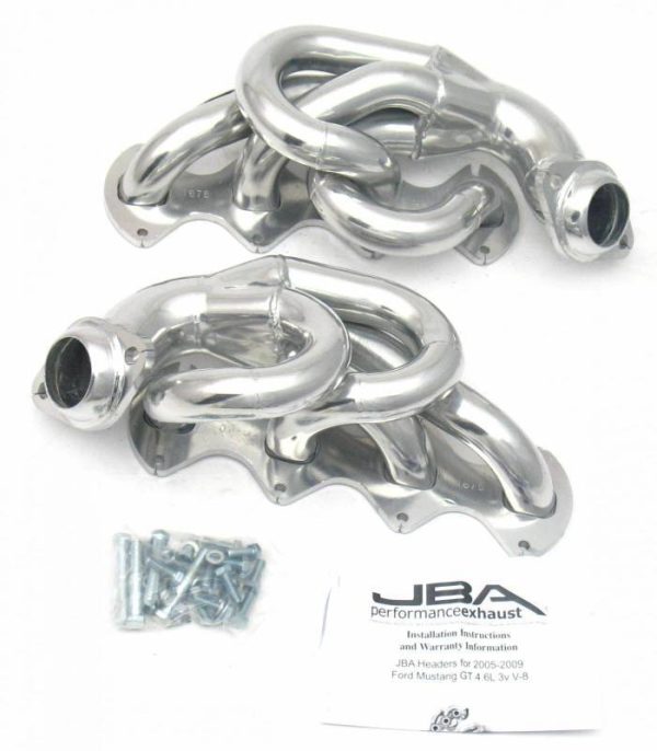 JBA Shorty Headers Ford Mustang S197 4.6L V8 3V GT (05-10) CARB Smog Legal 1 1 2  - Stainless or Titanium Discount