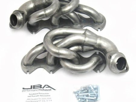 JBA Shorty Headers Ford Mustang S197 4.6L V8 3V GT (05-10) CARB Smog Legal 1 1 2  - Stainless or Titanium Discount