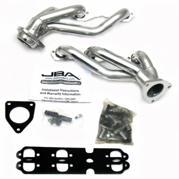 JBA Shorty Headers GMC Sierra 4.3L V6 (03-13) CARB Smog Legal 1 5 8  - Stainless or Titanium For Sale